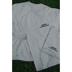 "ZAKORENENÍ NA SPRÁVNOM MIESTE" - béžové SOD tričko (2025, Svätopluk Mikyta)