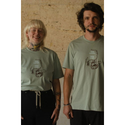 "VŠETKO V PORIADKU, ŠVÁBKA V RIADKU" Zelené SOD tričko (2025, SVÄTOPLUK MIKYTA)